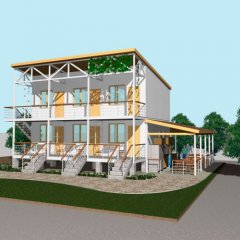 Архивный проект Гостевой пляжный дом